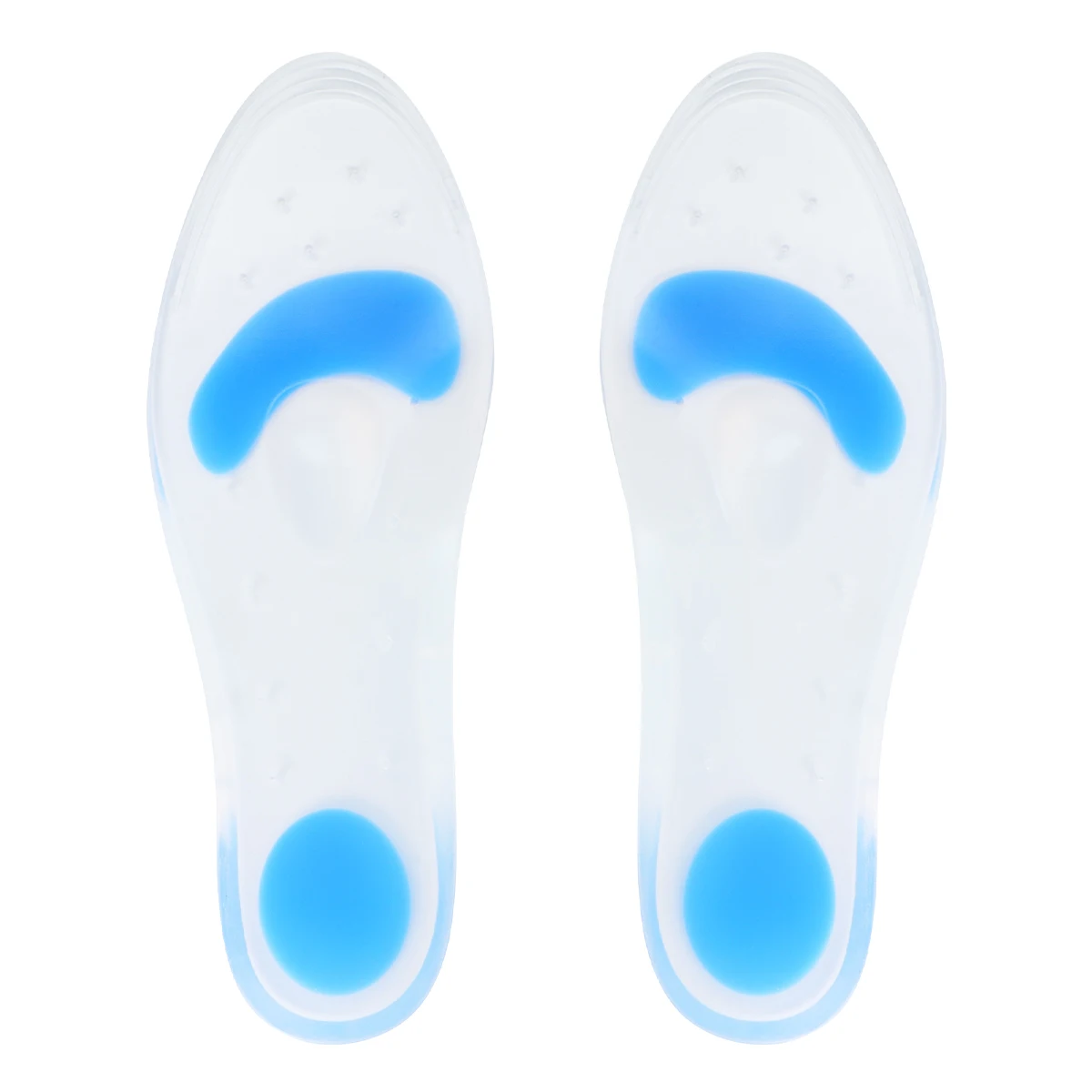 

1 Pair Silicone Arch Pads Absorbing Insoles Sports Shoe Cushions Foot Care Massager for Women Men Size