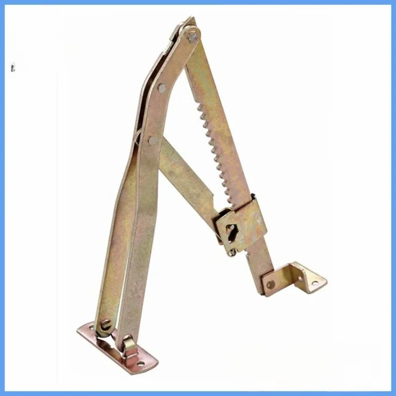 2pcs Adjustable Iron Hinge Folding Lift Bracket Sofa Armrest Hinge Massage Table Lift Furniture Hardware with Screws