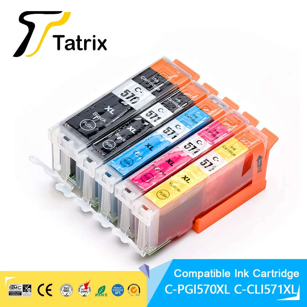 

For Canon PGI570 PGI-570 CLI-571 Ink Cartridge For Canon PIXMA MG5750/MG5751/MG5752/MG5753/MG6850/MG6851/MG6852/MG6853/MG7750