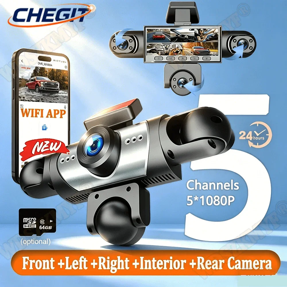 5Camera Dash Cam Wi…