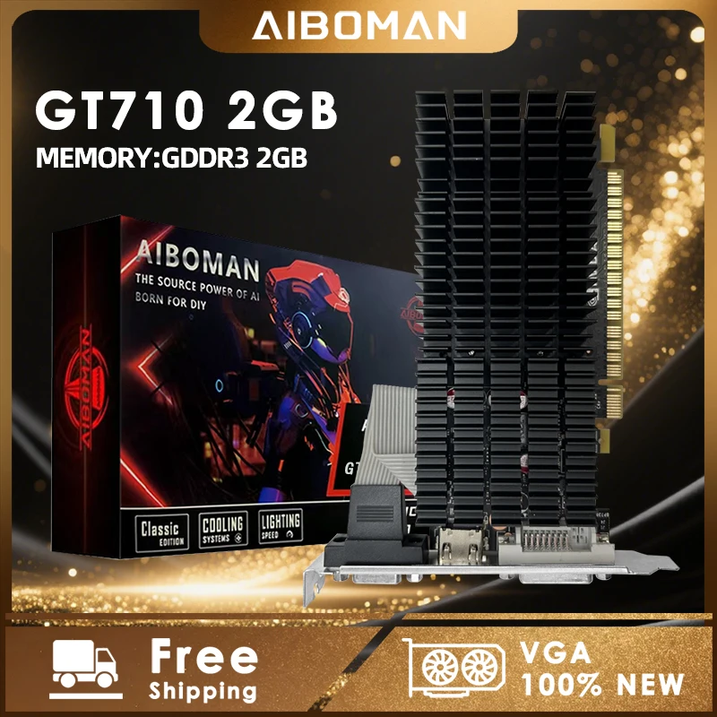 tarjeta-grafica-aiboman-gt710-de-2gb-gddr3-64bit-19w-23nm-pci-e-20x8-hdmi-dvi-crt-para-juegos-video-oficina-y-diseno