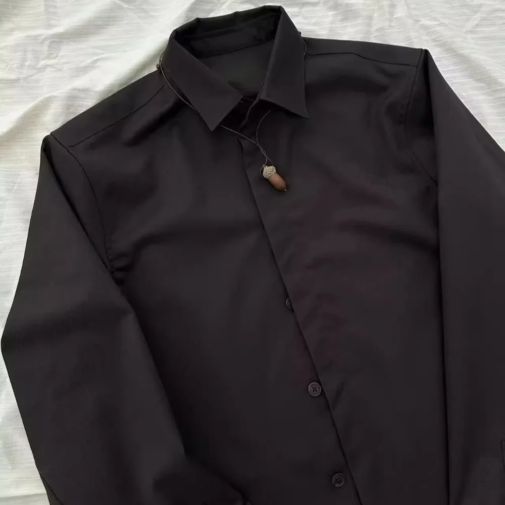 100% Wool Coffee Shirt for Men and Women