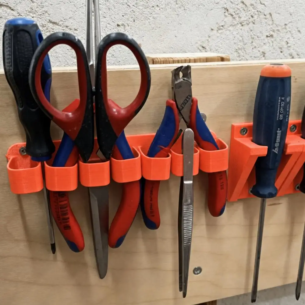 Wall Mounted Durable Plastic Wrench Organizer 14cm Easy to Clean for Garage Workshop Professional Repair