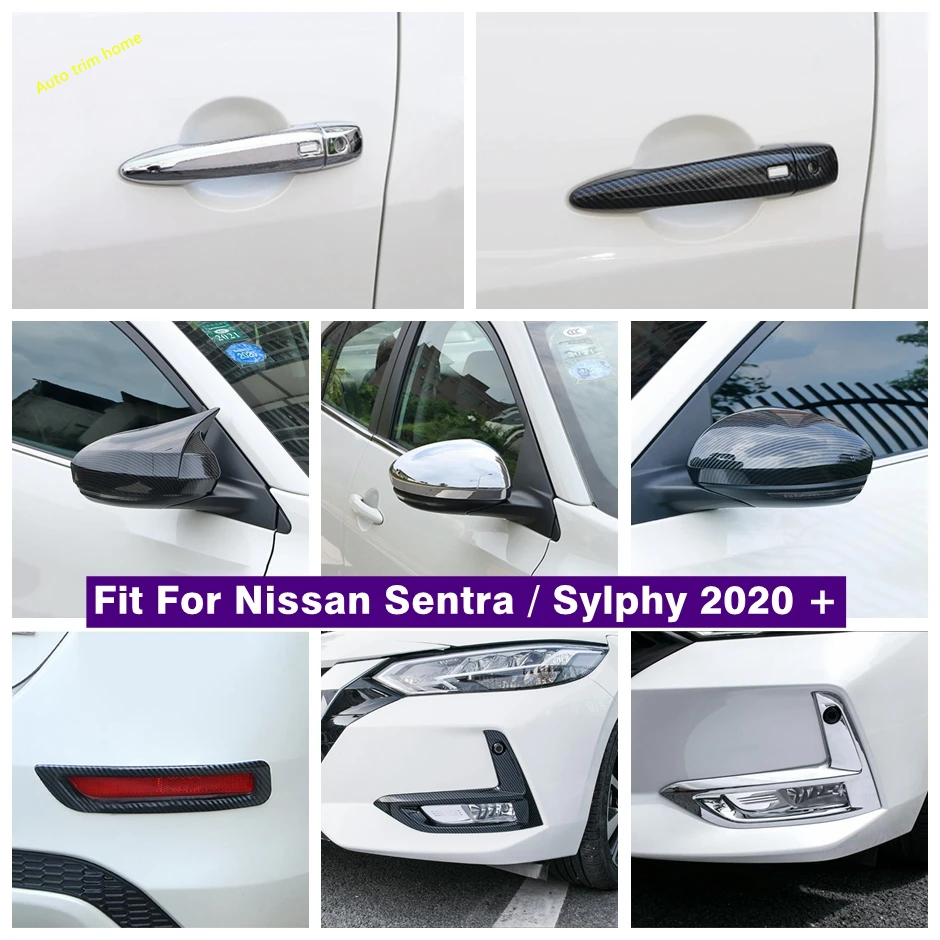 

Fog Light Lamp Door Handle Bowl Rearview Mirror Protector Shell Decor Cap Cover Trim Fit For Nissan Sentra / Sylphy 2020 - 2024