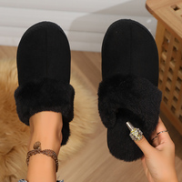 Women's Classic Slippers with Fleece Lining and Extra Thickness, Dual-Layer Memory Foam Insole, Non-Slip EVA Outsole