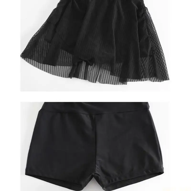 U2JB Women Halterneck Swim Dress with Boyshorts Ruched Swimsuit Tummy Controlled Bathing Suit Padded Swimdress Swimwears