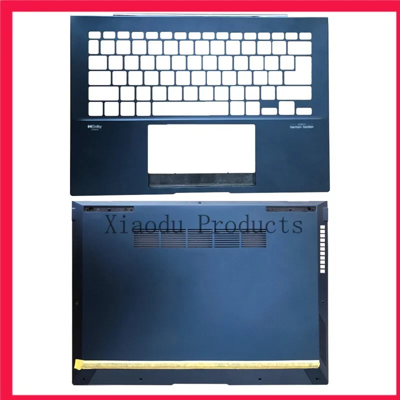 New for ASUS Zenbook 14 UX3402 UX3402Z UM3402 Blue Upper Palmrest Bottom Case