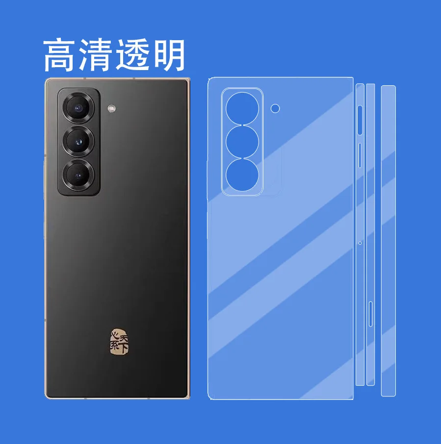 

Skin Wrap For Samsung galaxy Z Fold6 5 4 3 2 Back Film Z Fold 6 5 Protective Decal Side Frame Back Protector