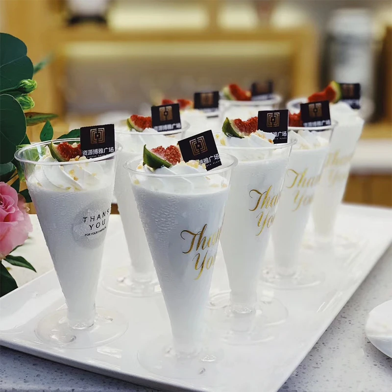 

10Pcs Disposable Mousse Cake Cup Pudding Mini Tasting Cups Jelly Dessert Yogurt Party Plastic