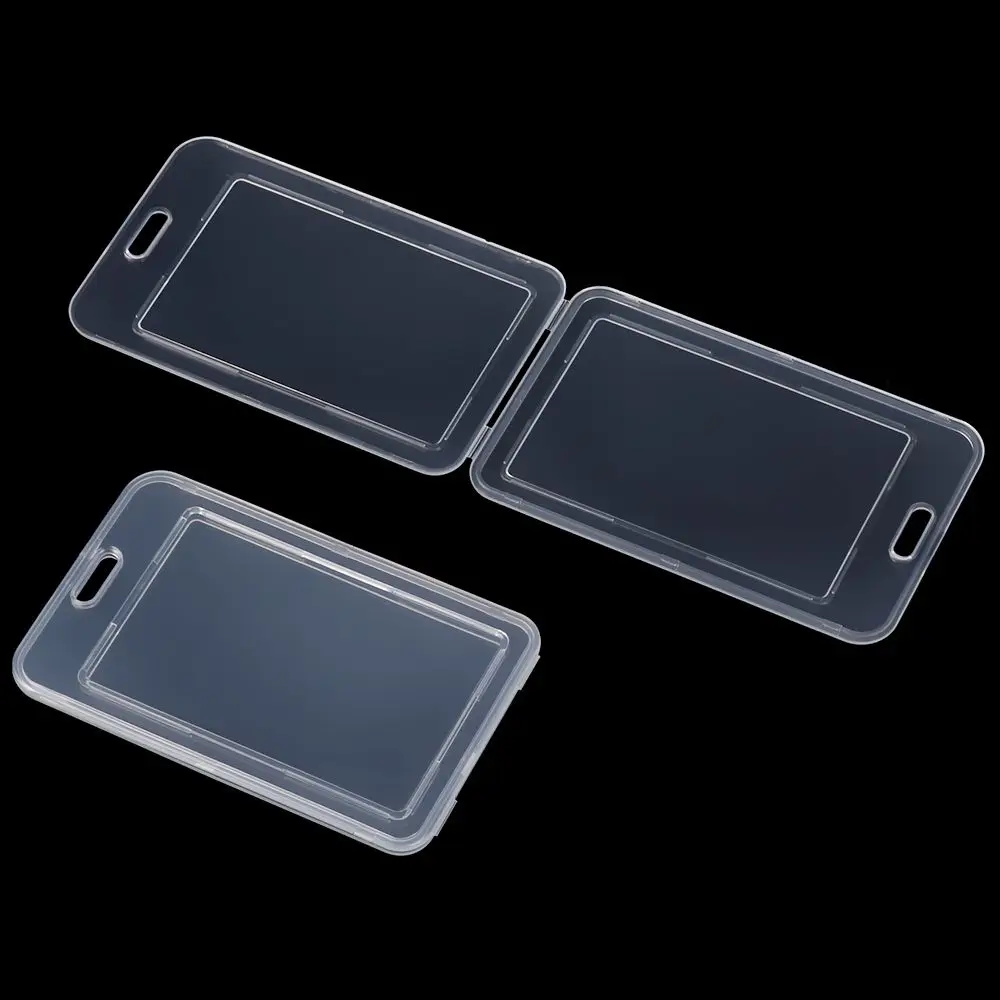 Safety Work Card Holder Plastic Business Card Case Transparent Protection Sleeve IC Card Holder
