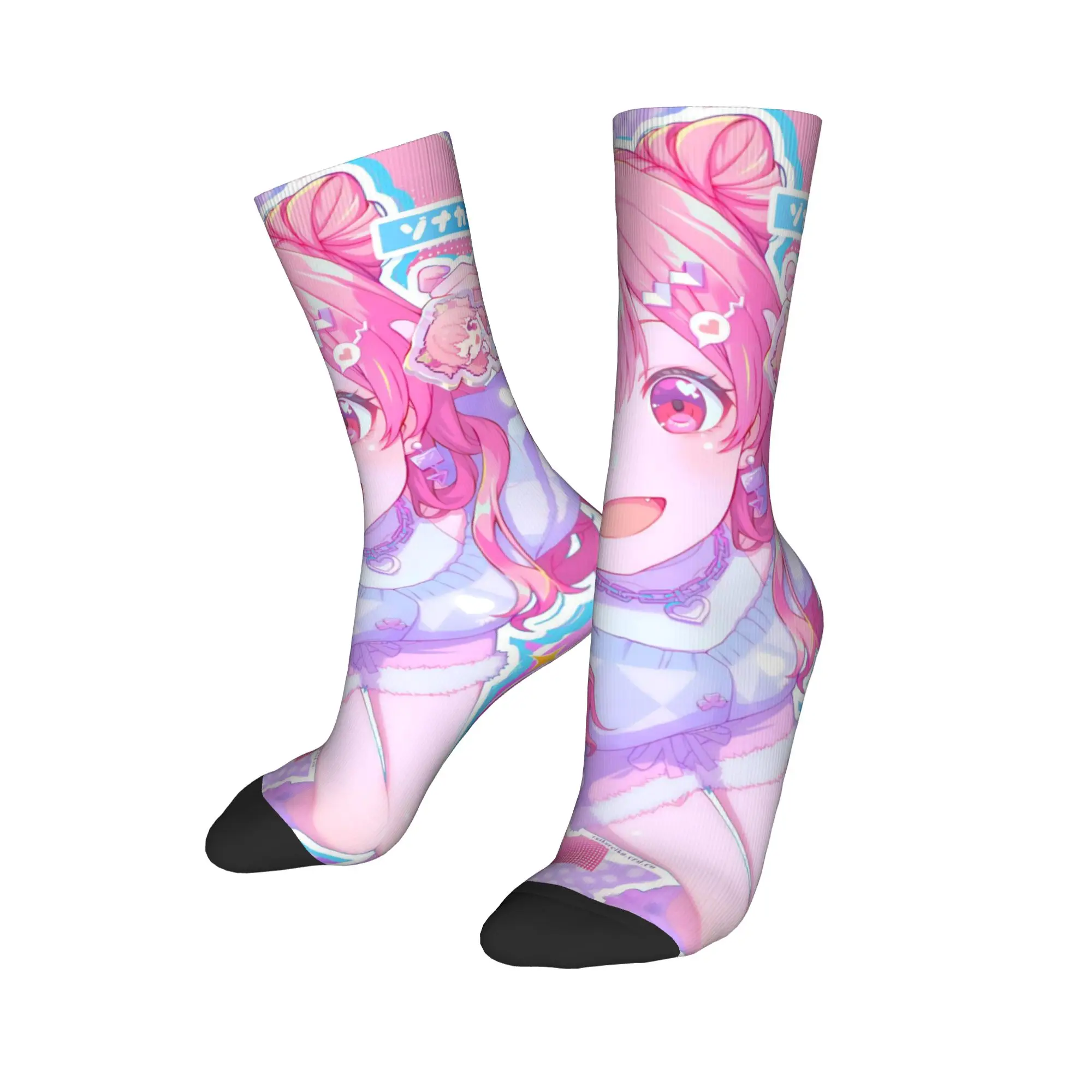 Fashion Male Men Socks Casual Emu Otori Sock Polyester Singer Anime Sport Women Socks Spring Summer Autumn Winter