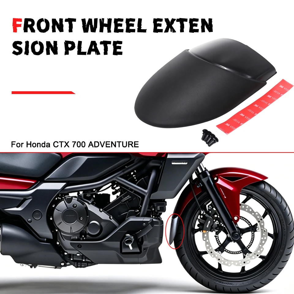 Motorcycle Front Fender Extension Splash Guard Mud Flap Protector Accessories For Honda CTX700 CTX 700 Adventure