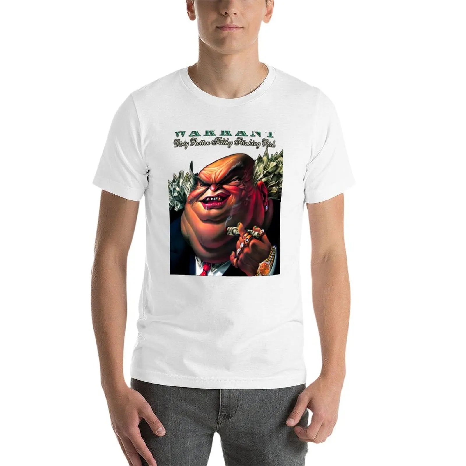 نسخة من تي شيرت وارن تي شيرت للرجال جرافيك عتيق تي شيرت شخصي