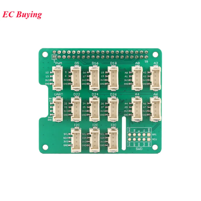 Raspberry Pi Zero Grove Căn Cứ Mũ Dành Cho Raspberry Pi 2B/3B/3B +/Zero/Zero W/Không Mở Rộng Ban Phát Triển IIC I2C
