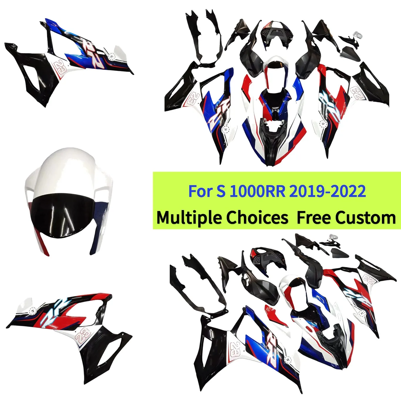 

Motorcycle ABS Body Plastic Shell Fairing Kit Fit For 2019 - 2022 BMW S1000RR 2020 2021 S 1000 RR Injection Bodywork Set