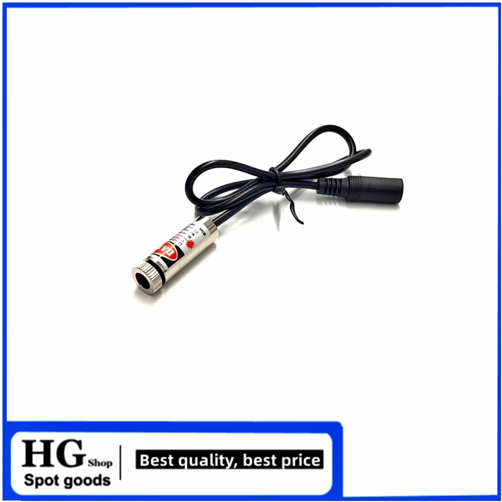 12mm  DC plug laser module DC 3V 5V 9V 12V laser beam 5mW 650nm red dot shaped cross shaped laser positioning light