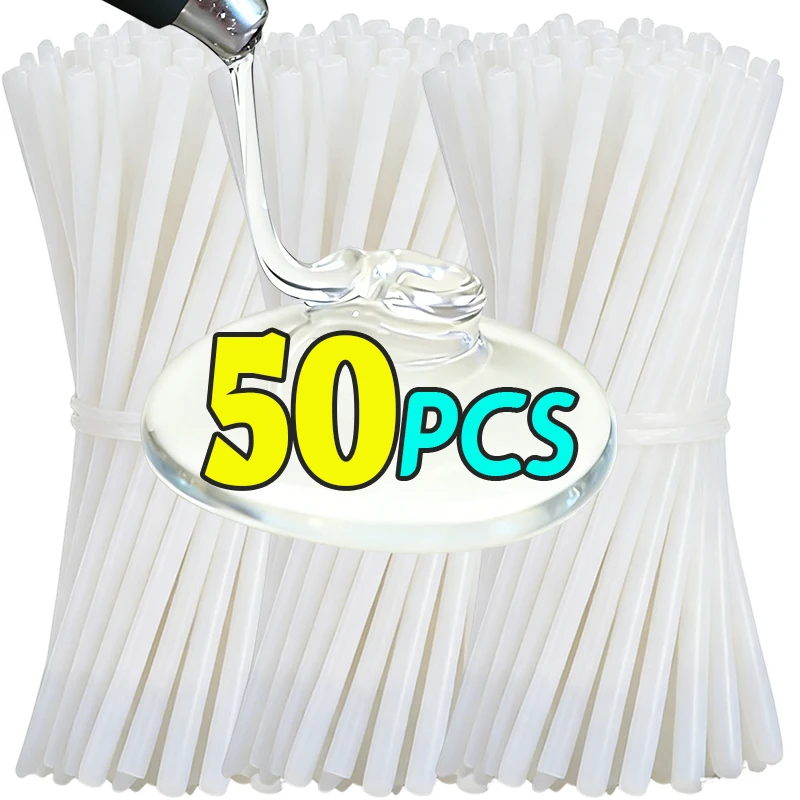 

1/50 шт. Термоклеевые стержни для DIY-поделок из дерева, для электрического клеевого пистолета, для домашнего ремонта, аксессуары для наклеек