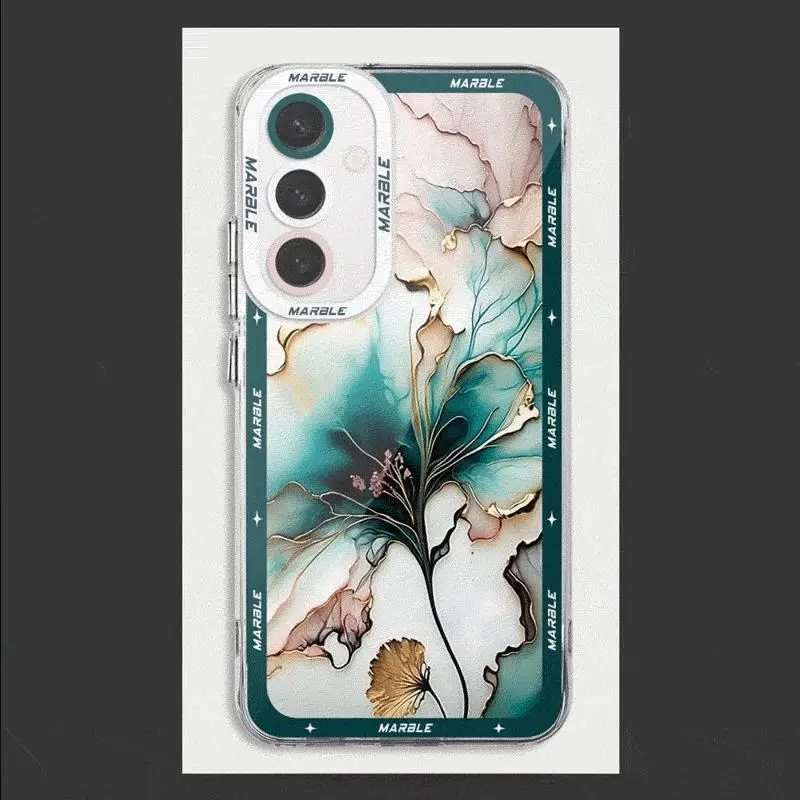 Marble Case for Samsung Galaxy A35 A55A53 A54 A73 A34 A33 A25 A24 A13 A14 A15 5G Transparent Soft