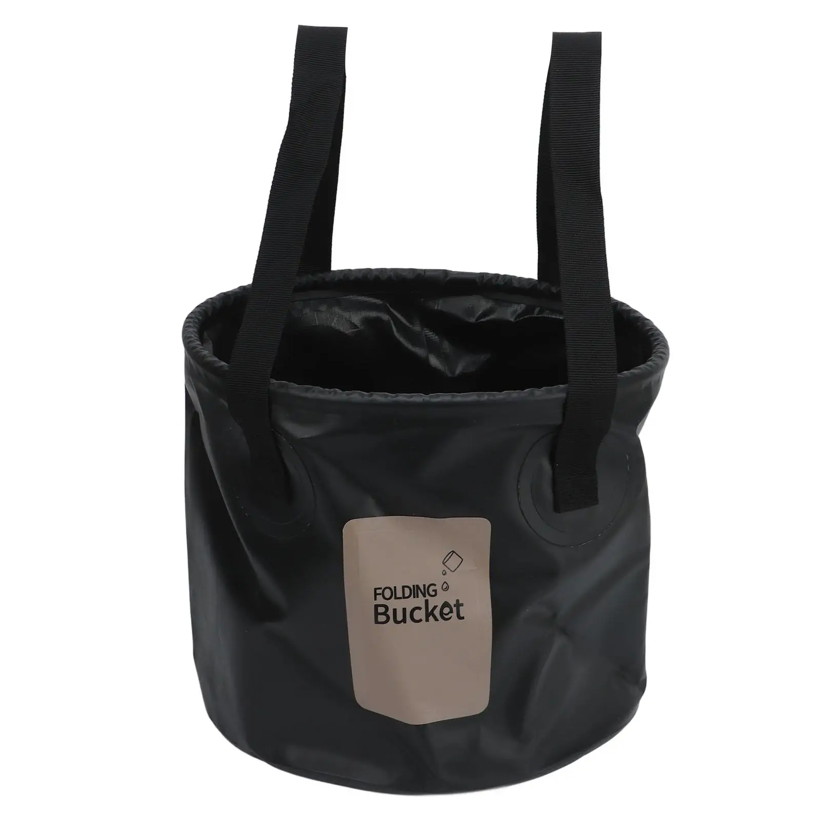 

10L Portable Outdoor Folding Bucket with Reinforced Side Mesh and Food Grade PVC