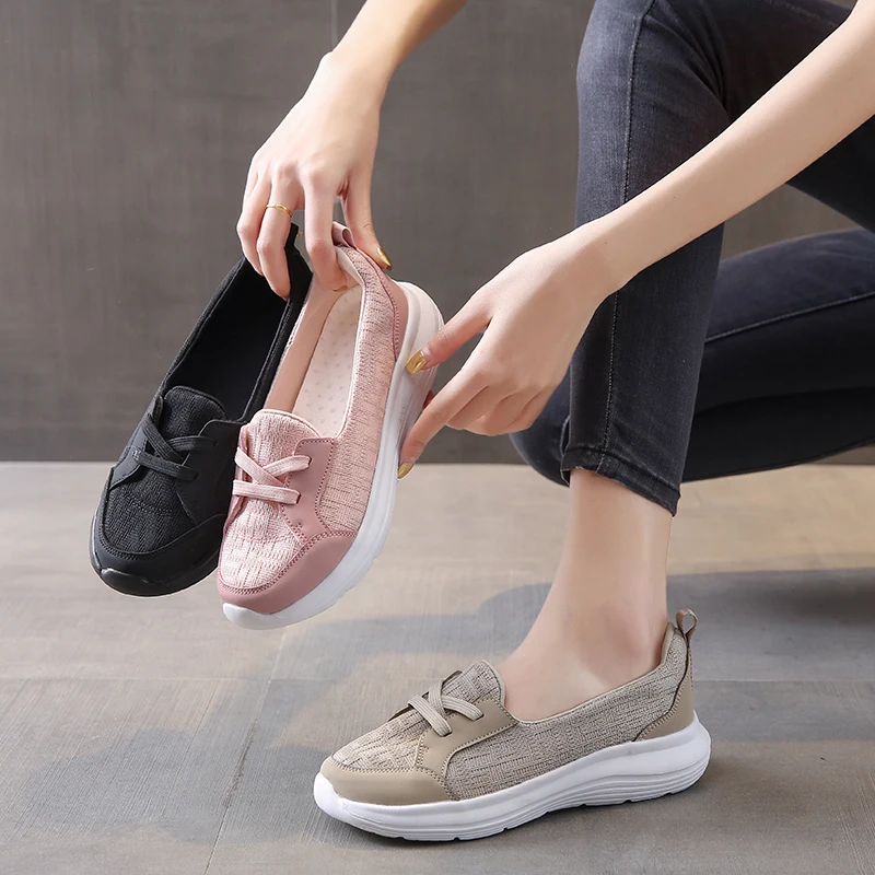 2023New Women\'s Shoes Summer Fashion Flat Lazy Sneakers Breathable Comfortable Light Shallow Mouth Slip-on Non-slip Casual Shoes