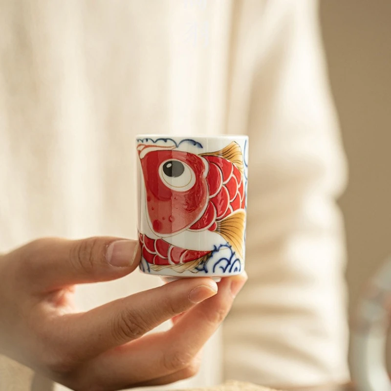 Mutton Fat Jade Porcelain Master Cup with Auspicious Dragon Design Chinese Gongfu Teaware for Tea Ceremony Collector Gift