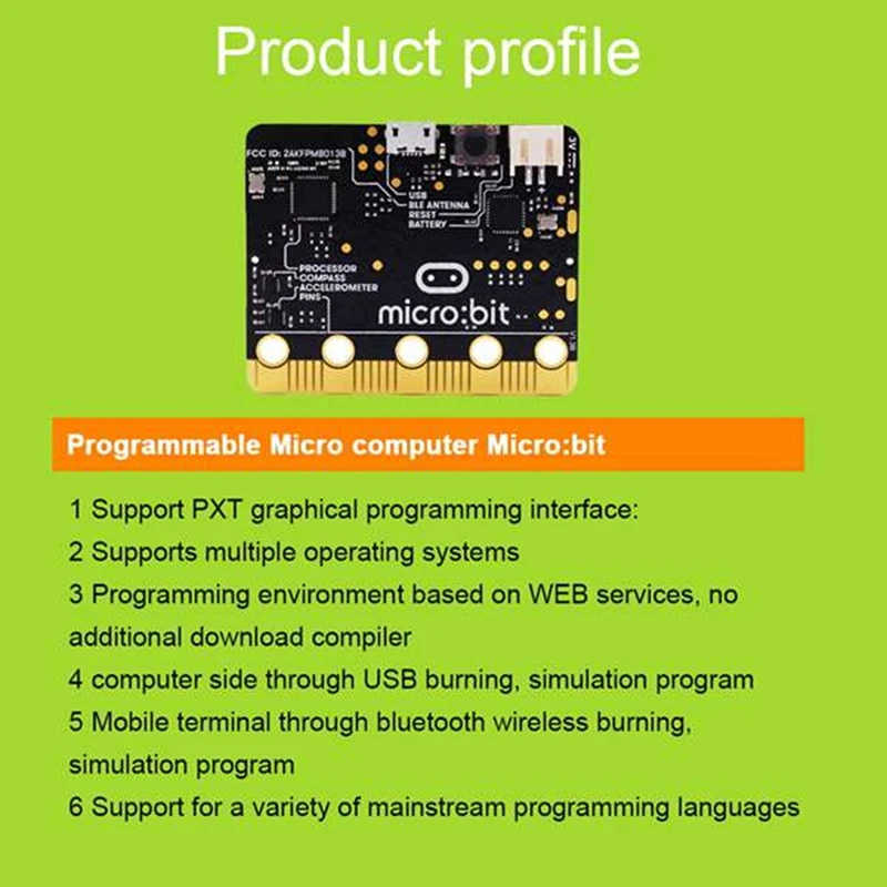 Microbit V1.5 GO Starter Kit New Version Programmable Learning Development Board For DIY