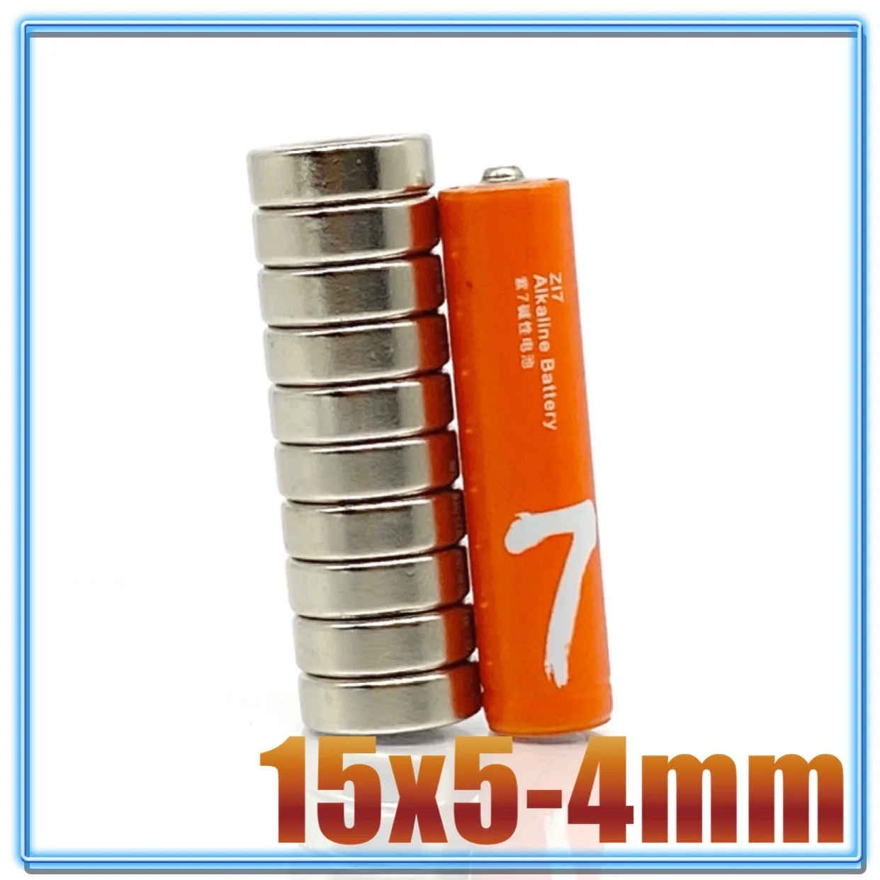 2-200Pcs 15x5-4 Round Neodymium Magnet 15mm x 5mm Hole 4mm N35 Super Powerful Small imanes Permanent NdFeB Magnetic Disc 15x5 mm