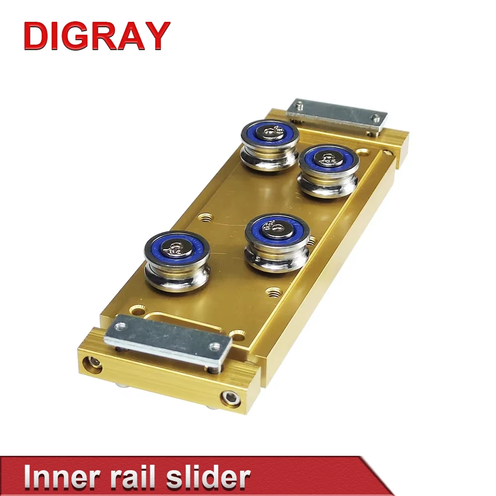 DIGRAY Gold Y-axis Inner Guide Slider With Four-wheel Guide Block For Laser Engraving and Cutting Machine Accessories