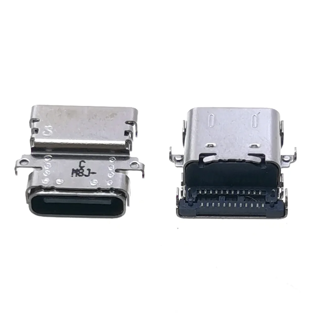 2-10 Uds USB-C 24Pin USB tipo C puerto de carga DC Power Jack cargador enchufe conector para portátiles Asus/Acer/HP