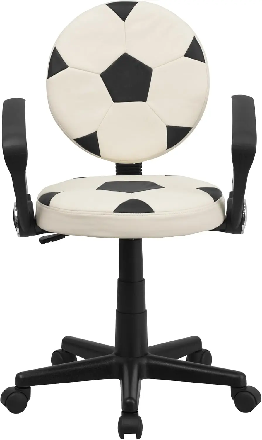 Soccer Swivel Task Office Chair With Arms