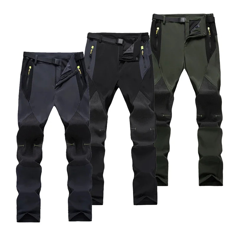 TRVLWEGO Outdoor Men Hiking Pants Hunting Climbing Ultra-Light Quick Dry UV Proof Sports Wear-Resisting Travel Camping Trousers