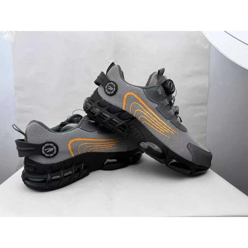

Rotary Button New Safety Shoes for Men, Anti-impact and Anti-piercing Work Shoes, Fashionable Men's Sports Shoes, and Safety Pro