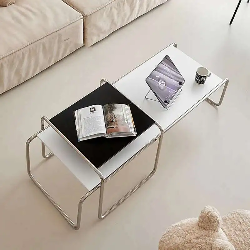 

Modern Design Metal White Little Coffee Table Minimalist Style Coffee Table Decoration Living Room Yemek Masası House Furniture