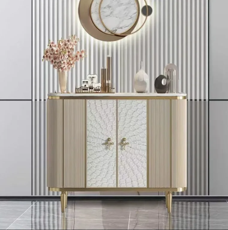 خزانة جانبية عالية الجودة من الفولاذ المقاوم للصدأ لتخزين المطاعم #3