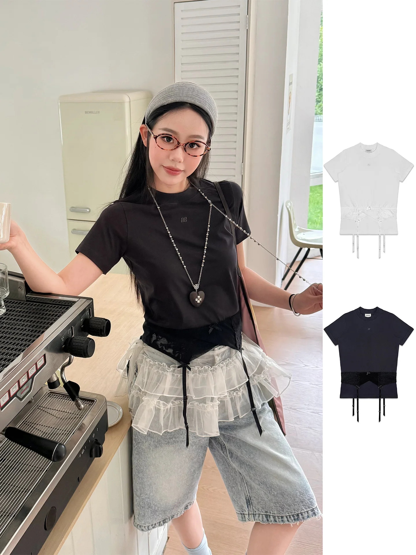 

ADE Summer Slim Fit ort Sve T-irt Waisand Innerwear Eye-ching Faionable GoGoBuyer Cotton round Ne Top