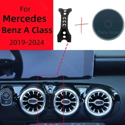Magnetic Car Phone Holder For Mercedes Benz A Class W177 2019-2024 Wireless Charging Special Fixed Bracket Base MagSafe Mount