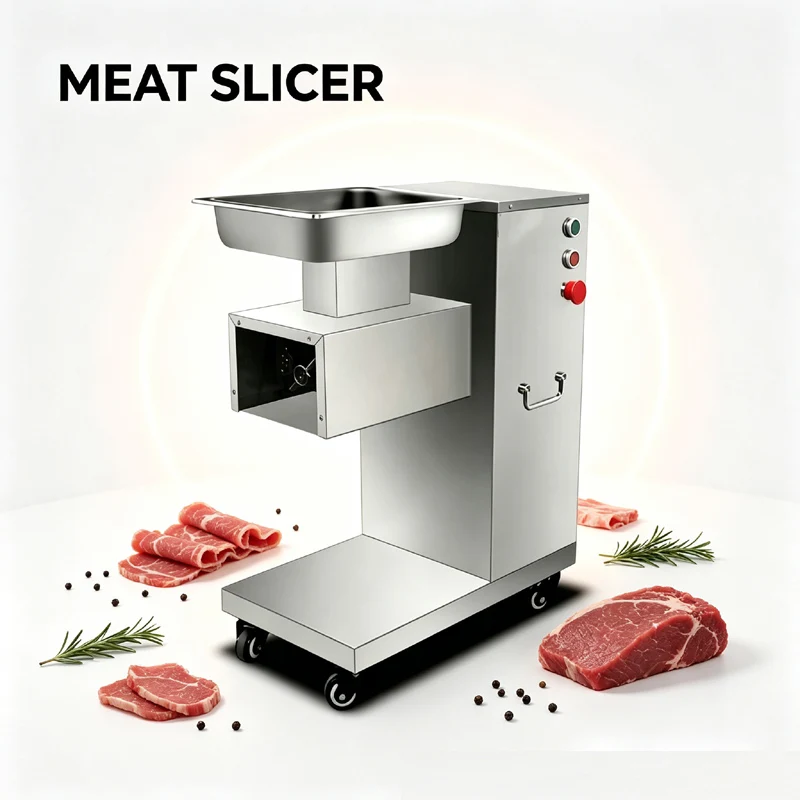 Commercial Meat Slicer Stainless Steel Slice Cutting Machine Multi-Function Electric Small Twisted Vegetables Machine