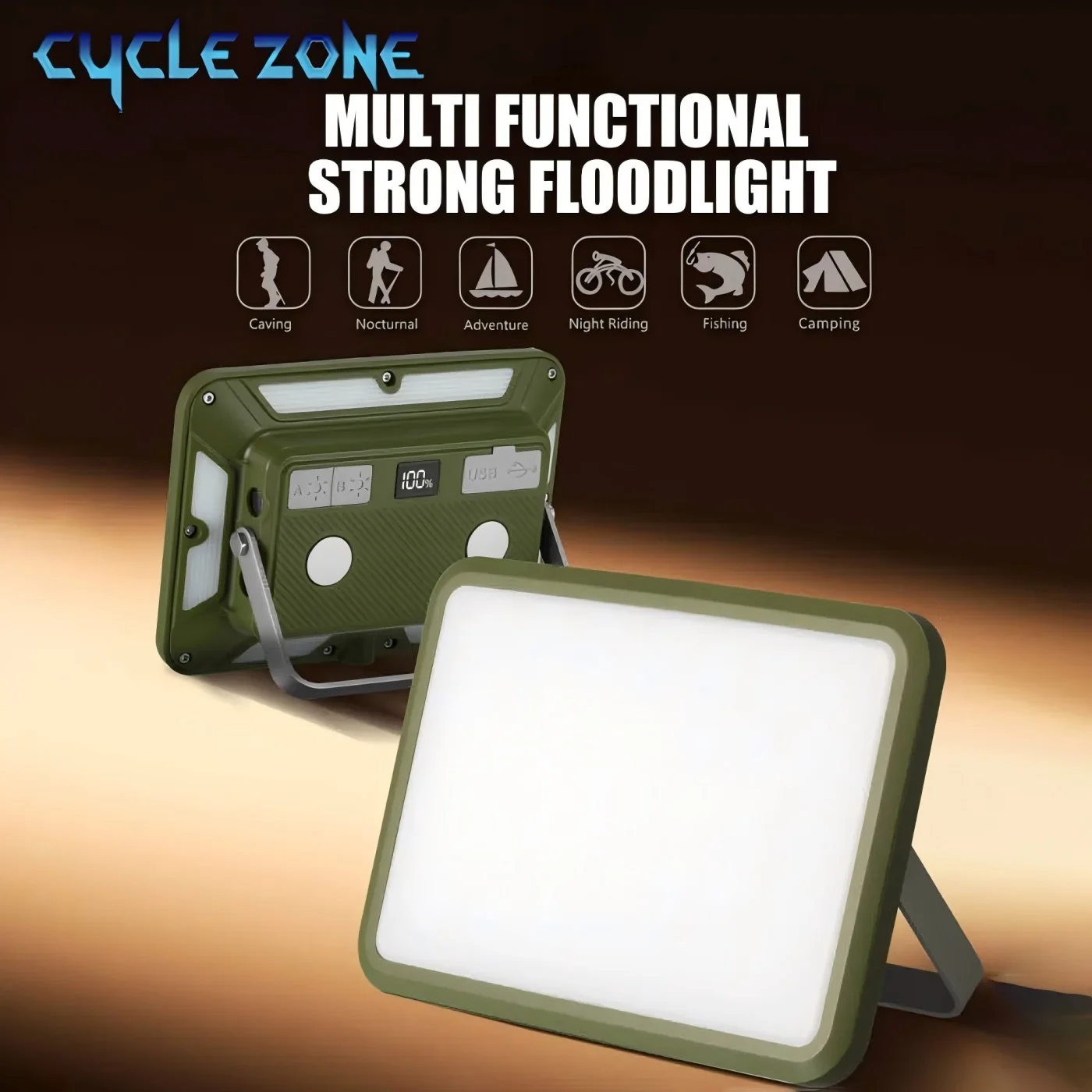 

Outdoor Camping Light Tent Lights Infinite Dimming Type-C Rechargeable Searchlight Portable LED Work Light Hanging Floodlight