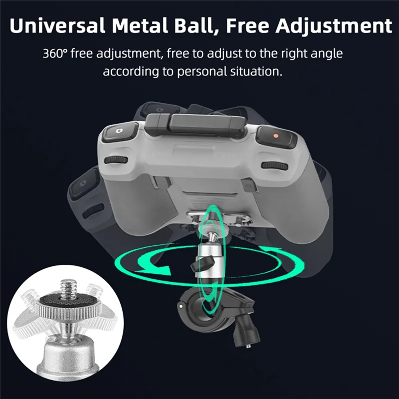رائجة البيع التحكم عن بعد جبل دراجة كليب شرائح تثبيت الأسود والفضي ل DJI Mini 3 RC مراقبة الهاتف المشبك ل Dji Mavic 3