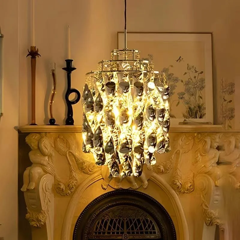 

Modern Single Head Designer Pendant Light Luxurious Spiral Living Room Dining Room Bedroom Medieval French Minimalist Light