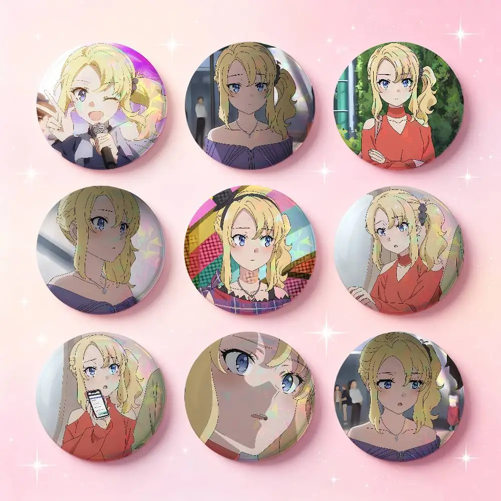 Nodoka Toyohama Anime Figure Badges 25 32 44 58 75 Mm Round Cosplay Pin Bag Decor Fans Collect Friends Gifts Brooch Souvenir
