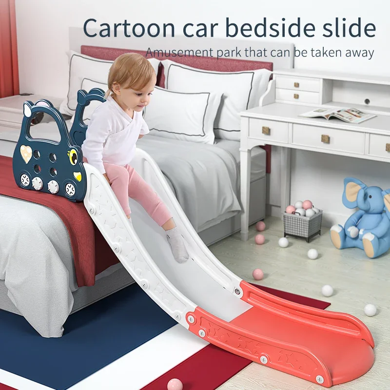 Portable plastic bed slide easy to place indoors perfect for children's playground