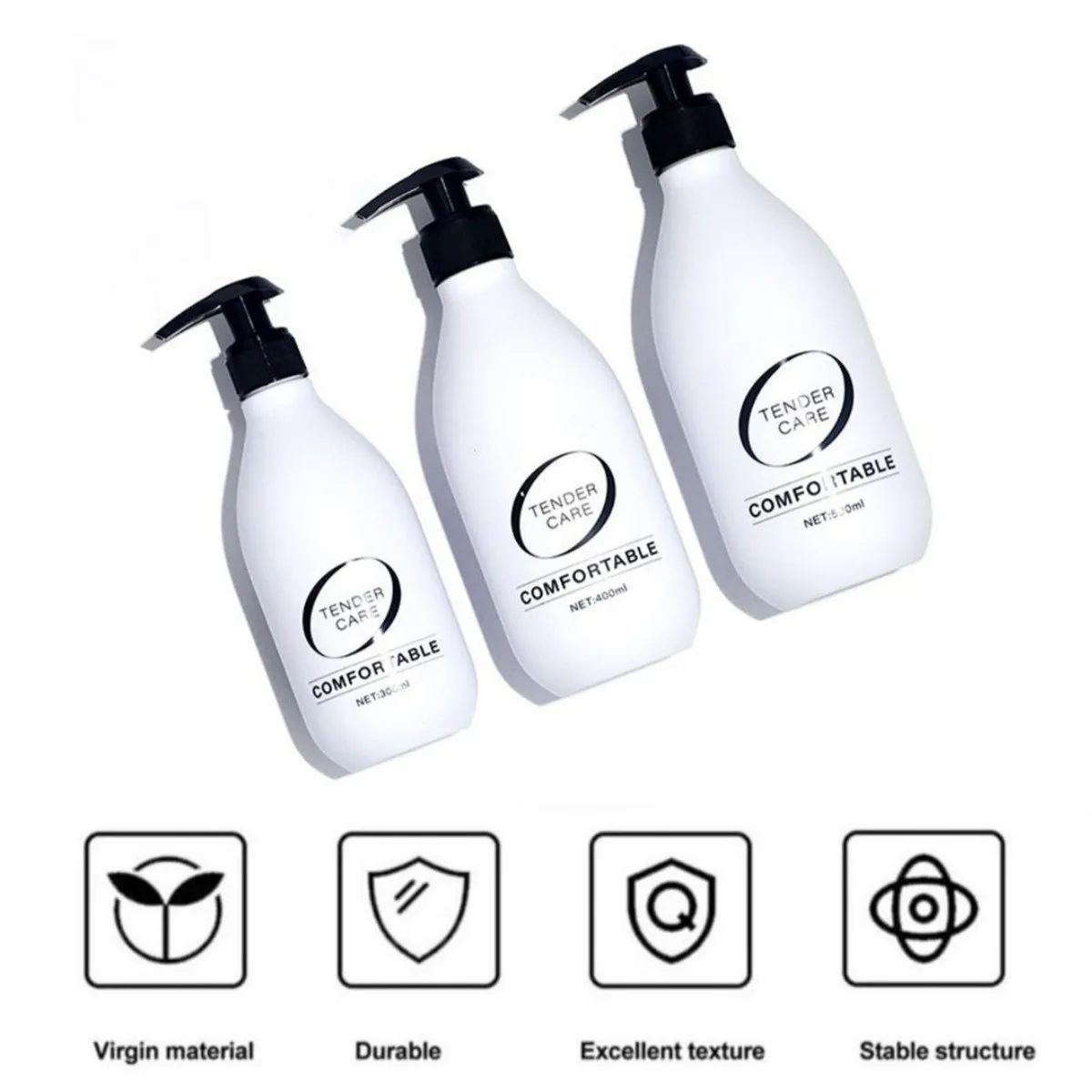 300 ml 500 ml Tragbare Reise Nachfüllen Leere Pumpflasche Badezimmer Shampoo Dusche Seifenspender Küche Gericht Hand Flüssigkeit Sub-flasche