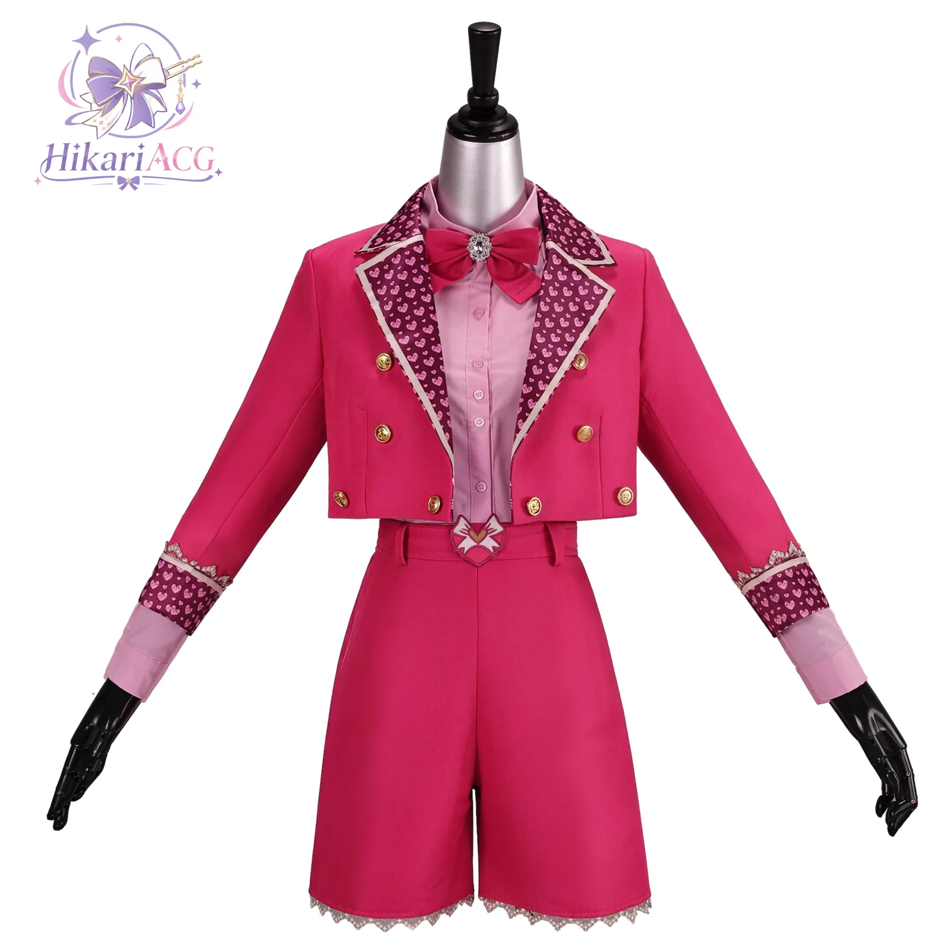 Anime Chloe Charming Costume Descendants Jacket Red Cosplay Women Mini Skirt Leggings Halloween Belt Outfit Carnival Disguise view 5