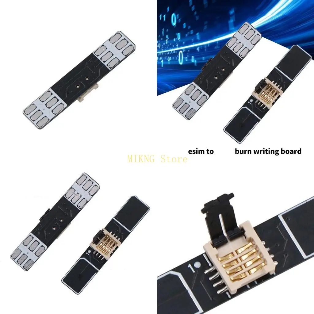 Esim para placa adaptadora, sem necessidade solda, com suporte chip, uso simultâneo, placa escrita cabeça dupla,