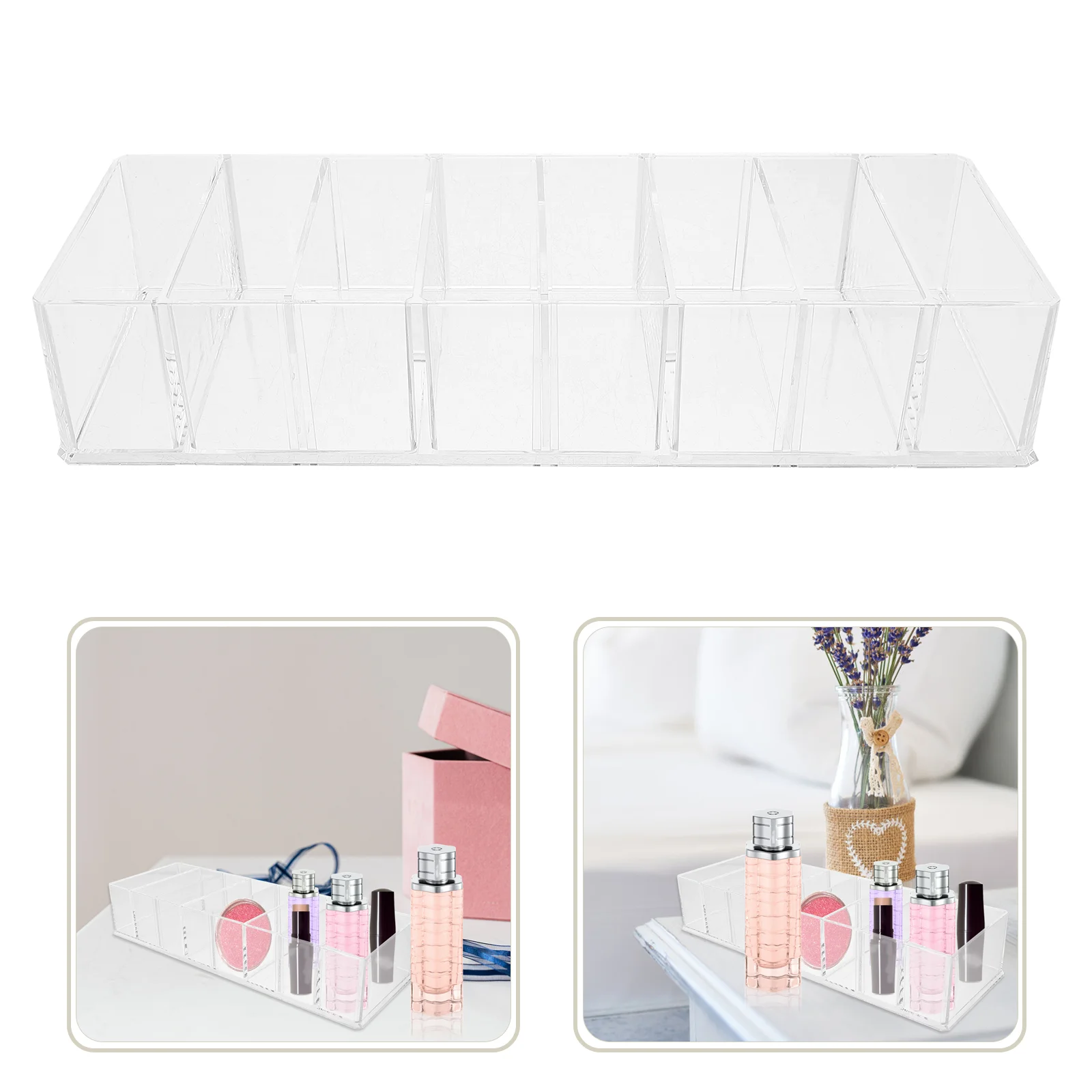 

Storage Box Cabinet Makeup Organizer Eyeshadow Palettes Organizers Holder Desktop Polystyrene ( ) Gift for Lovers