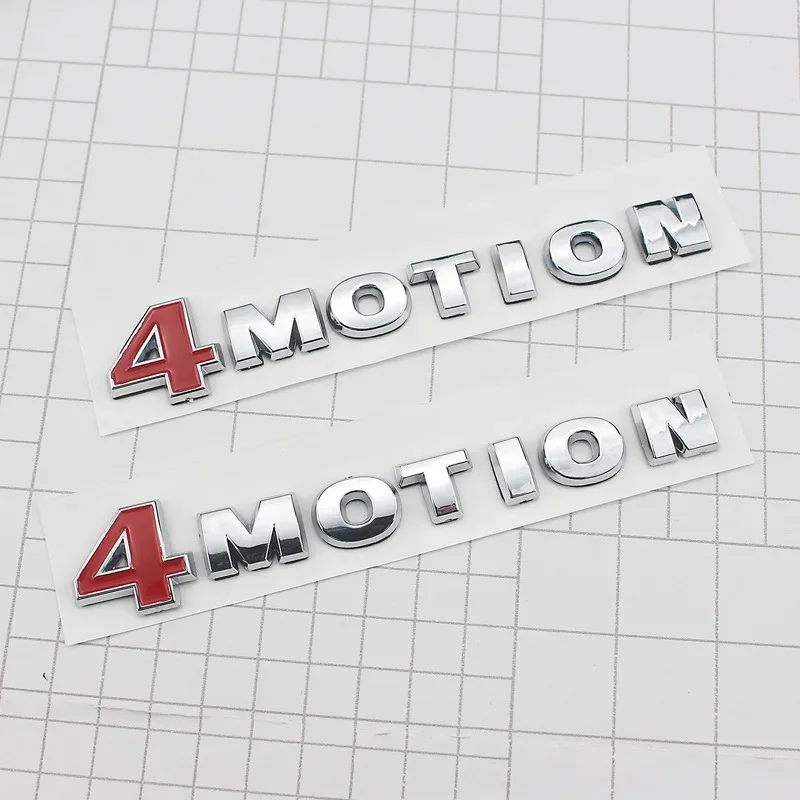 3D ABS Car Letters For VW Volkswagen Passat B6 Polo Tiguan Touareg Golf MK4 VW 4 MOTION Sticker 4MOTION Emblem Badge Accessories