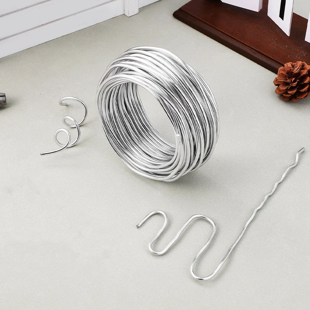 

Metal Aluminum Wire 3mm 20m Bendable Roll for Jewelry Design DIY Beading Wrapping Sculpting Projects Flexible Metal Wire