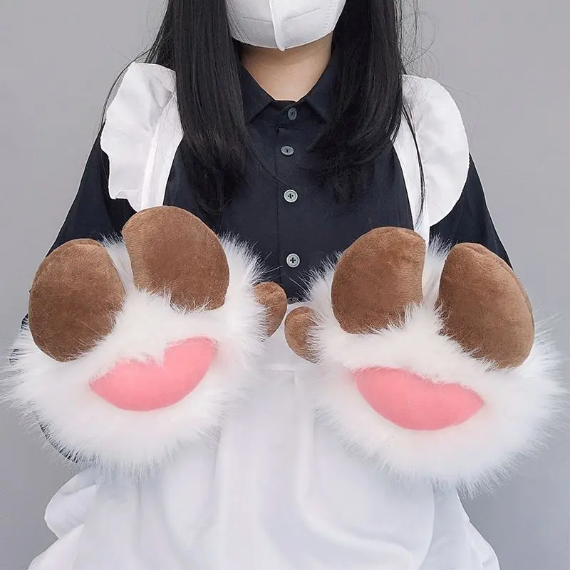 جديد فروي كيغ باو قفازات تأثيري ازياء الأغنام الماعز Fursuit الحيوان مخلب لطيف الغضب الحيوان مخلب القط مخلب قفازات الأداء الدعائم