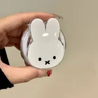 Support de téléphone magnétique Anime Kawaii Miffy Rabbit, support télescopique portable de dessin animé, support magnétique pour téléphone portable, support airbag, cadeaux pour filles 1